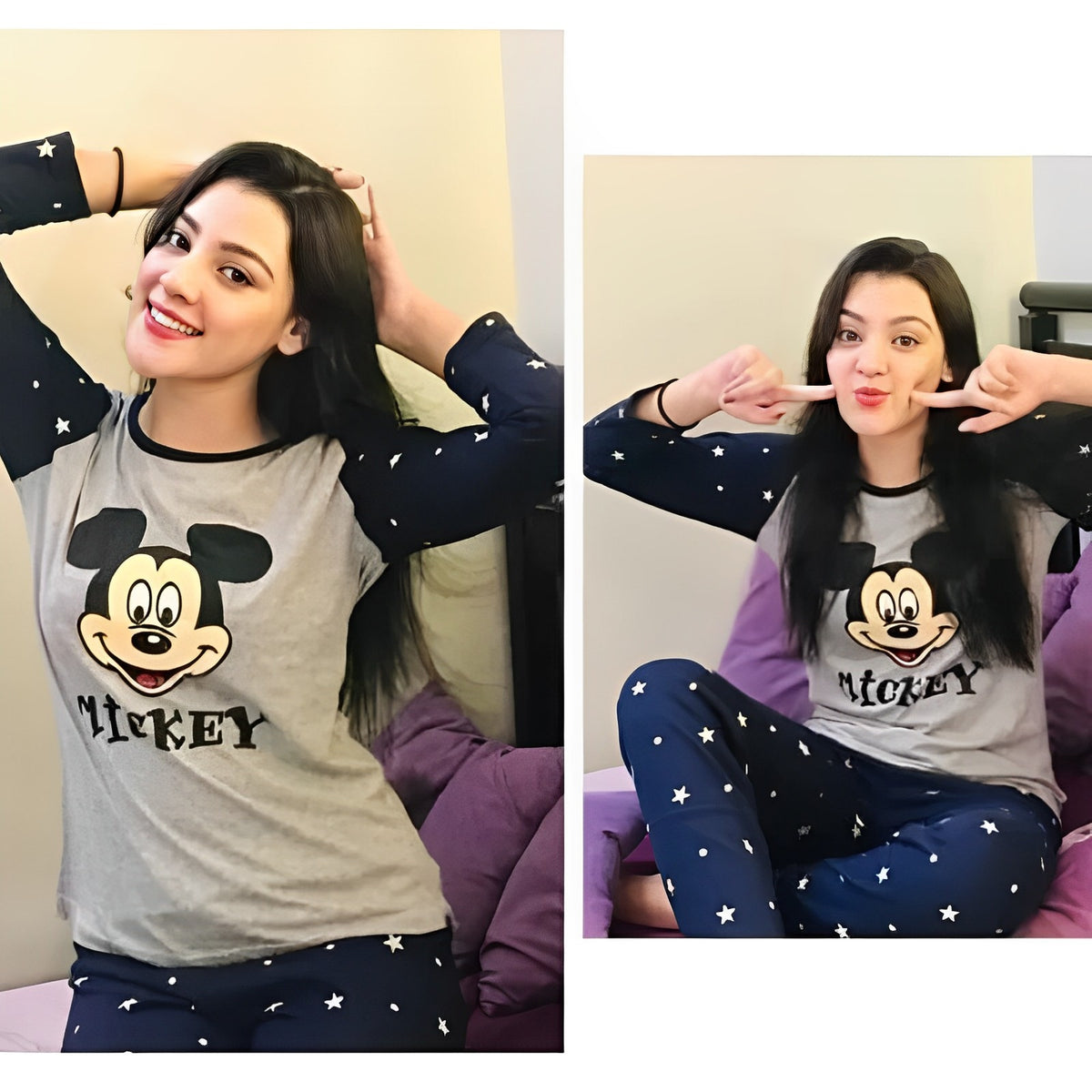 Cotton Night Suit  Mickey Mouse